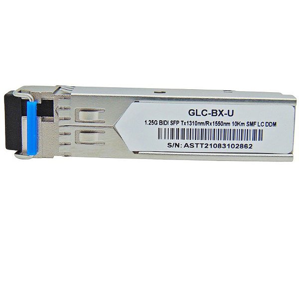 SFP 1.25G 10km BiDi LC DDM TX1310-RX1550NM GLC-BX-U
