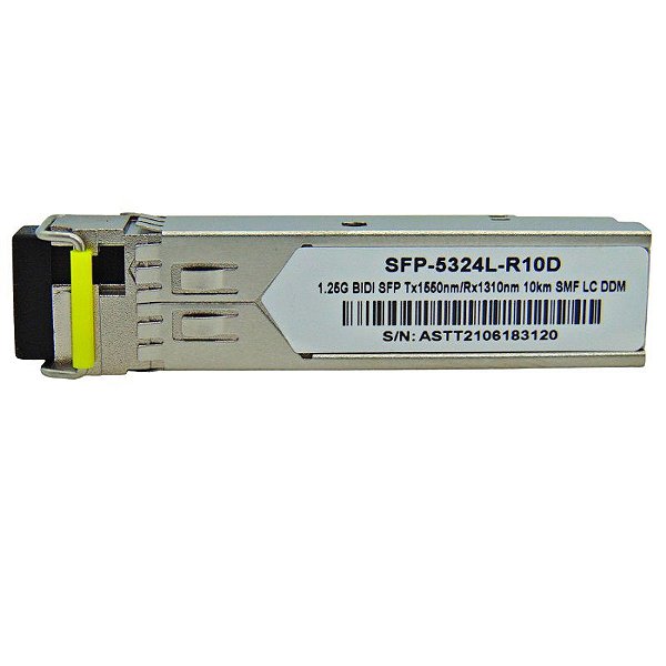 SFP 1.25G 10KM BiDi LC DDM TX1550-RX1310NM 5324L-R10D