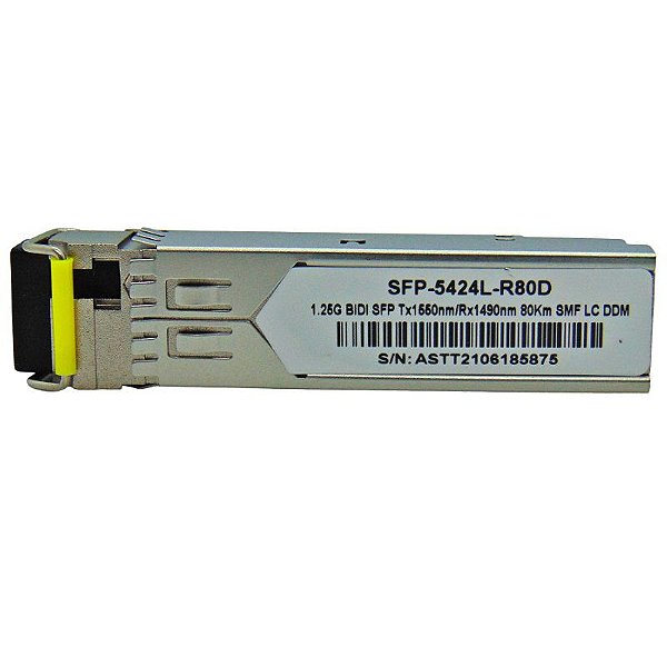 SFP 1.25G 80KM BiDi LC DDM TX1550-RX1490NM 5424L-R80D