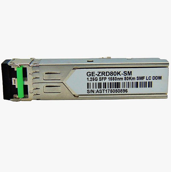SFP 1.25G 80KM LC Duplex DDM TX1550NM GE-ZRD80K-SM