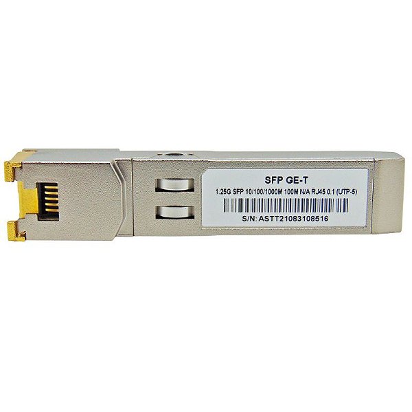 SFP 1.25G 100M GE-T RJ45 10/100/1000M Cooper 0.1 (UTP-5)