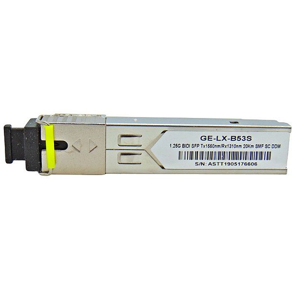 SFP 1.25G 20KM BiDi SC DDM TX1550-RX1310NM GE-LX-B53S