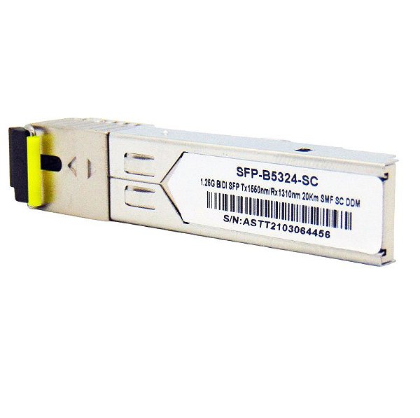 SFP 1.25G 20KM BiDi SC DDM TX1550-RX1310NM B5324-SC