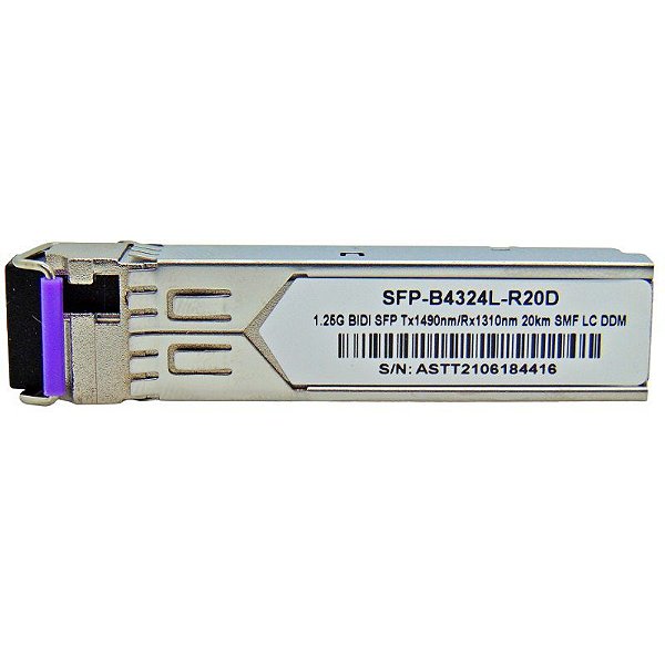 SFP 1.25G 20KM BiDi LC DDM TX1490-RX1310NM B4324L-R20D