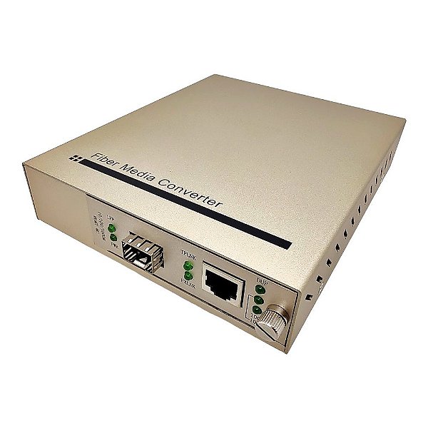 Conversor de Mídia 100M 10/100/1000MBPS Placa AA-SFP24-TX