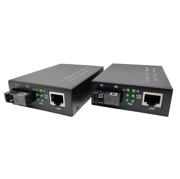Conversor de Mídia 20km 10/100M HL-1111S-20A/B Single Fiber PAR