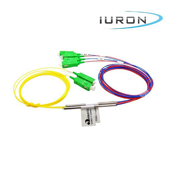 Splitter 1x2 20-80% 0.9MM 1.0M SC-APC PLC