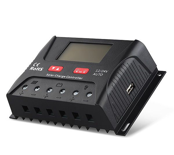 Controlador Solar PWM 30A 12V/24V SR-HP2430