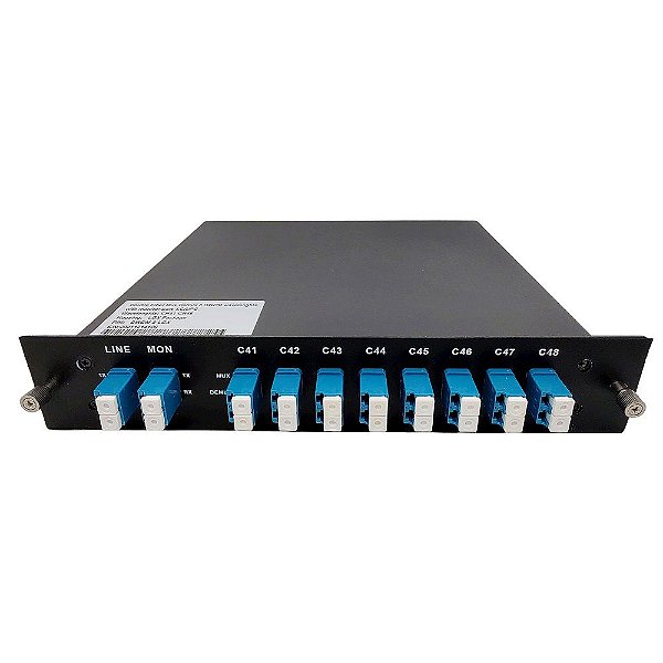 DWDM MUX DEMUX 100G 8CH Dual Fiber C41-C48 LC-UPC LGX
