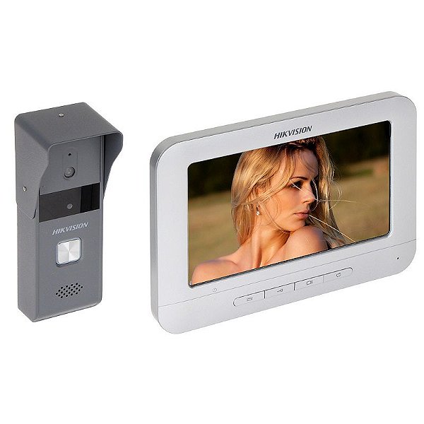 Interfone Analógico Hikvision com Video DS-KIS203T Kit