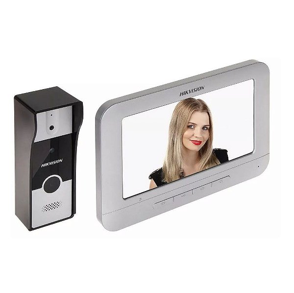 Interfone Analógico Hikvision com Video DS-KIS202T Kit