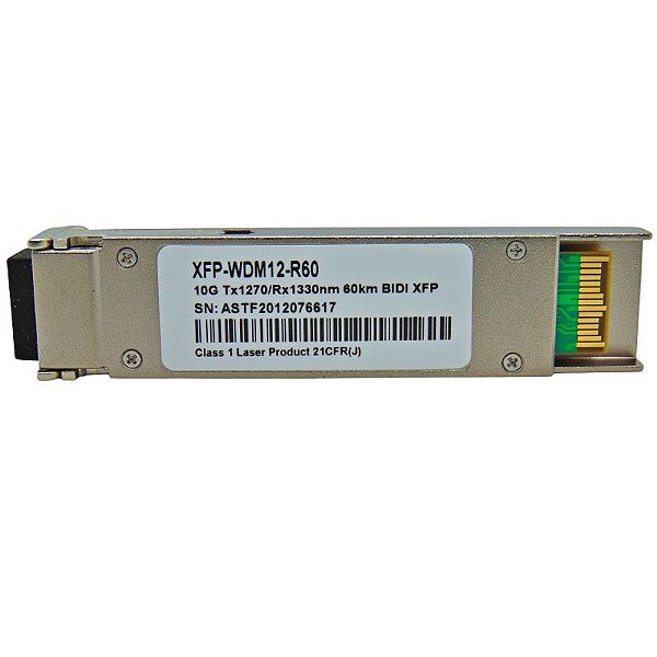 Módulo XFP 10G Bidi 60Km LC 1270-1330MN WDM12-R60