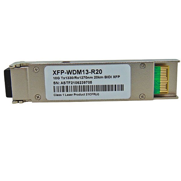 Módulo XFP 10G Bidi 20Km LC TX1330-RX1270NM WDM13-R20