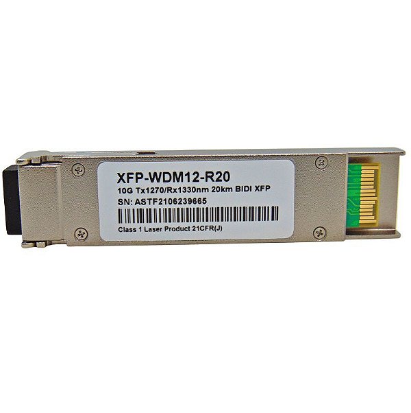 Módulo XFP 10G Bidi 20Km LC 1270-1330NM WDM12-R20