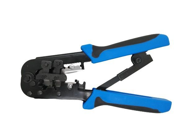 Alicate Decapador  de Crimpagem 6P 8P Azul JZ-70030