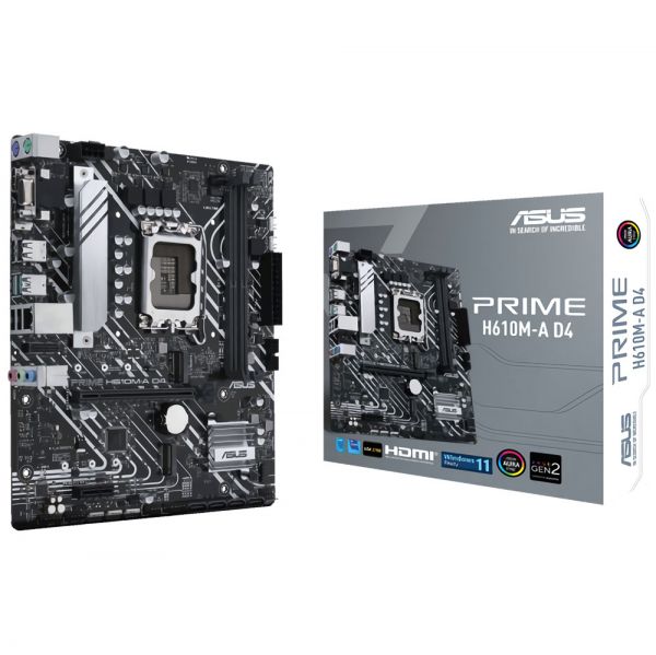 Placa Mãe Asus Prime H610M-A Lga 1700 Ddr4