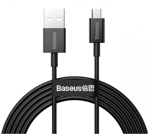 Cabo Usb-A A Micro Usb Baseus Camys-A01 Superior 2A - Black 2 Metros