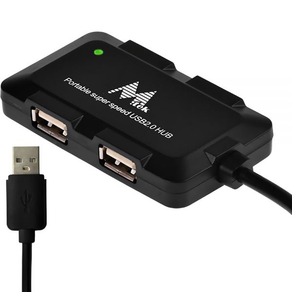 Hub Mtek Hb-8102B 4 Puertos Usb - Preto