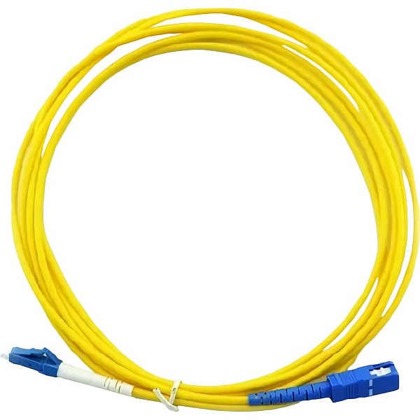 Cabo de Fibra Óptica LC-UPC para LC-UPC Single Mode 3 mm - 5 Metros