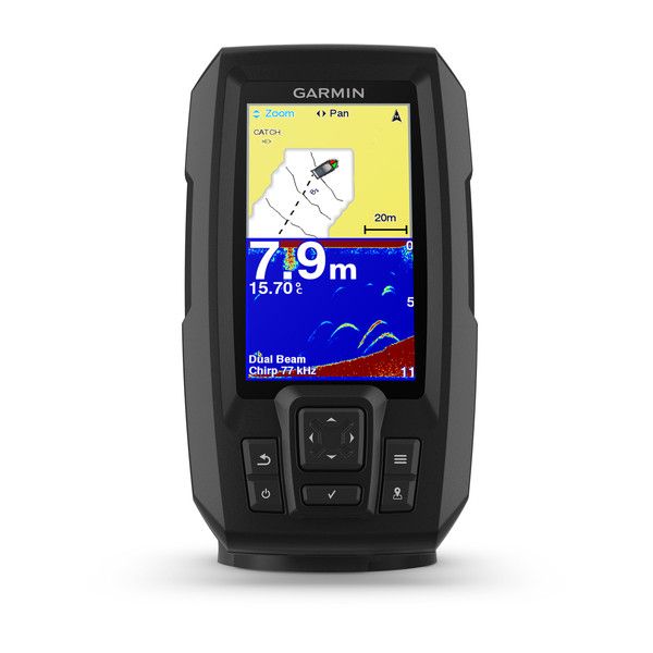 GPS Garmin Striker Plus 4  com transdutor de Peixe duplo (010-01870-01)