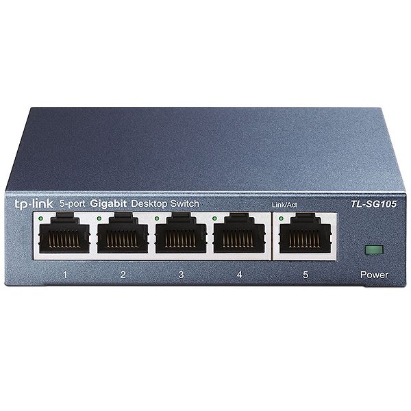 Switch Ethernet TP-Link TL-SG105 5 Portas 10/100/1000Mbps