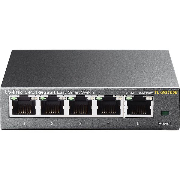 Switch Ethernet TP-Link TL-SG105E V3 5 Portas 10/100/1000Mbps