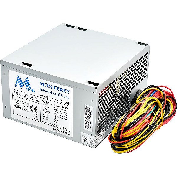 Fonte de Alimentação MTEK MK500GX CP-005 500 W (Sem caixa)