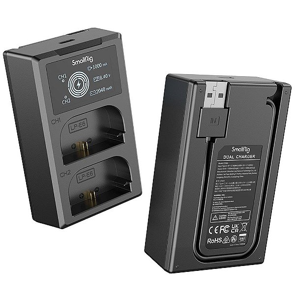 Kit Carregador de Bateria SmallRig LP-E6NH