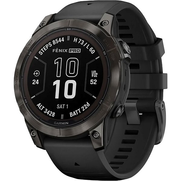 Relógio Smartwatch Garmin Fenix 7 Pro Sapphire Solar - Cinza Carvão (010-02777-13)