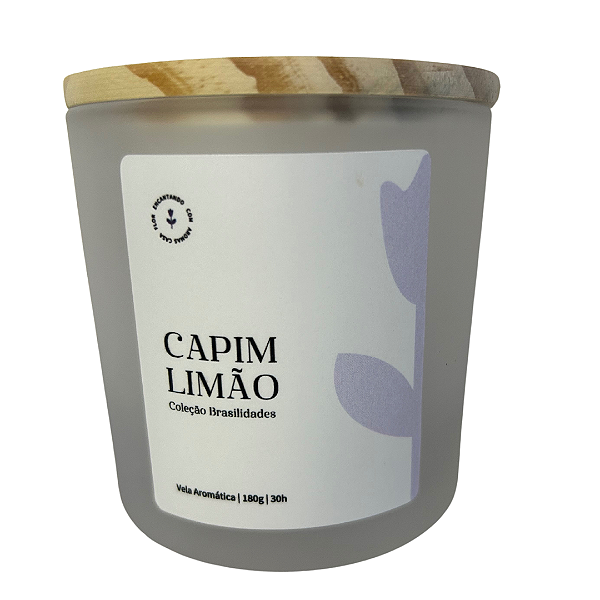 Vela aromática 180g - Capim limão