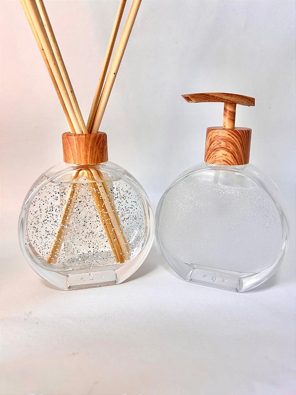 Kit Aromático Sweet Home – Difusor e Sabonete Líquido com Gliter