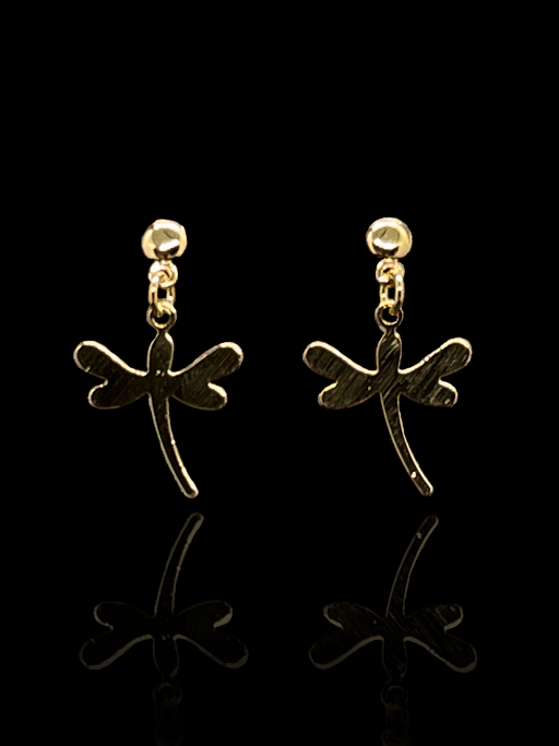 Brinco pendurado em formato de Libélula