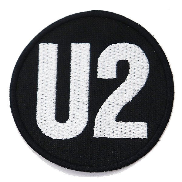 Patch Bordado Banda U2 8x8cm