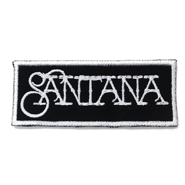 Patch Bordado Banda Santana 10x4cm