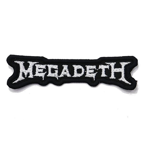 Patch Bordado Banda Megadeth 10x2cm