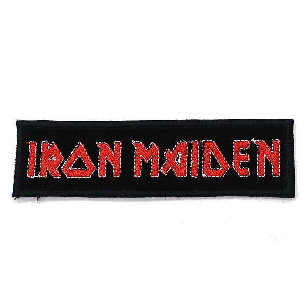Patch Bordado Banda Iron Maiden 3x10cm