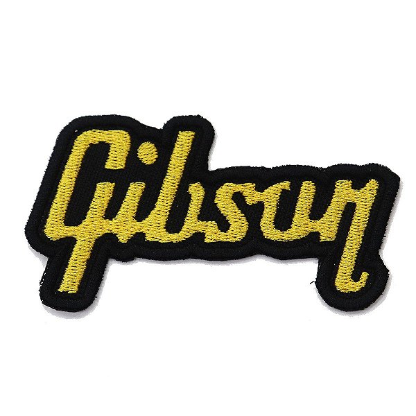 Patch Bordado Banda Guitarra Gibson 9x5cm