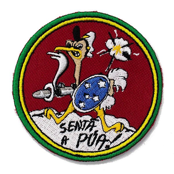 Patch Bordado Militar Jambock - Senta a Púa! 8x8cm
