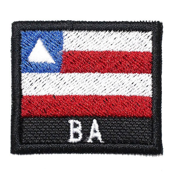 Patch Bordado Bandeira do Estado da Bahia 4x4,5cm