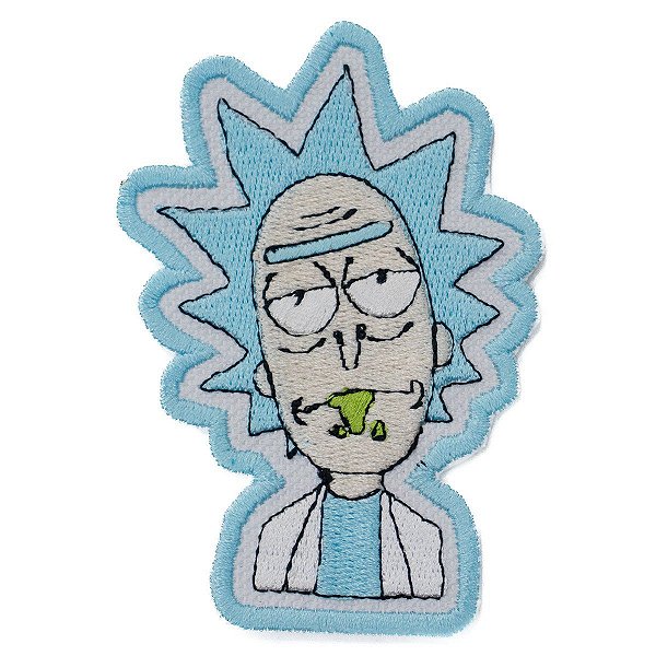 Patch Bordado Cartoon Rick - Rick e Morty 8x6cm