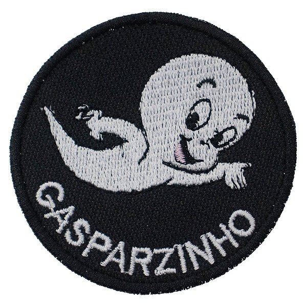 Patch Bordado Cartoon Gasparzinho 7x7cm