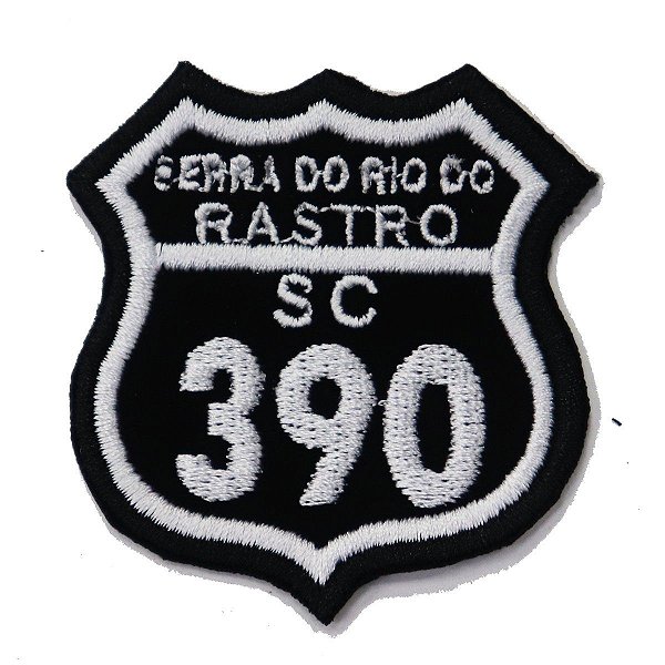 Patch Bordado Rota Serra do Rio do Rastro - SC 390 6x6cm