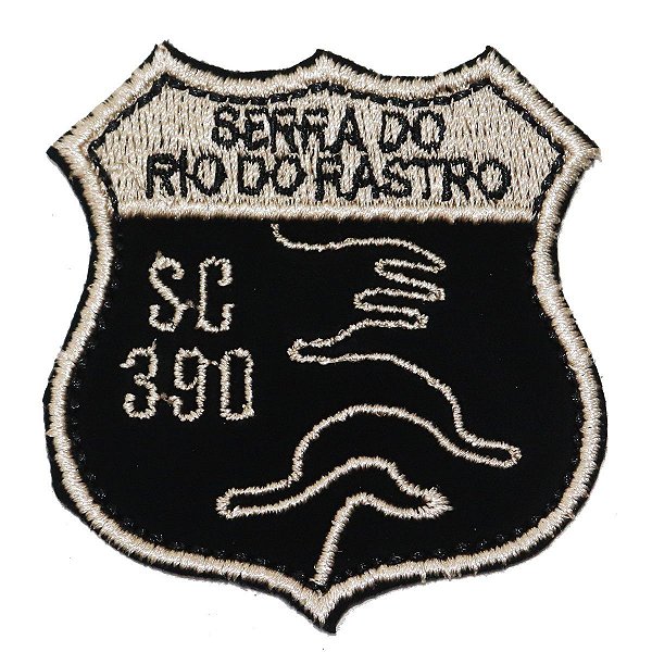 Patch Bordado Rota Serra do Rio do Rastro - SC 390 5x5cm