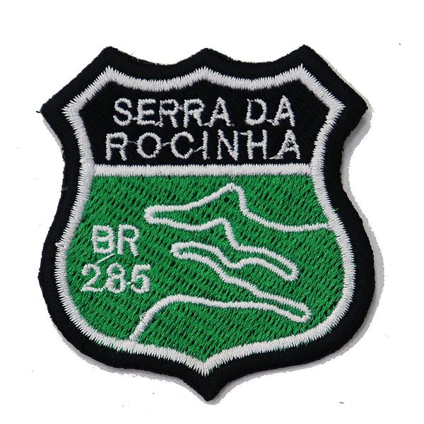 Patch Bordado Rota Serra da Rocinha - BR 285 6x5cm