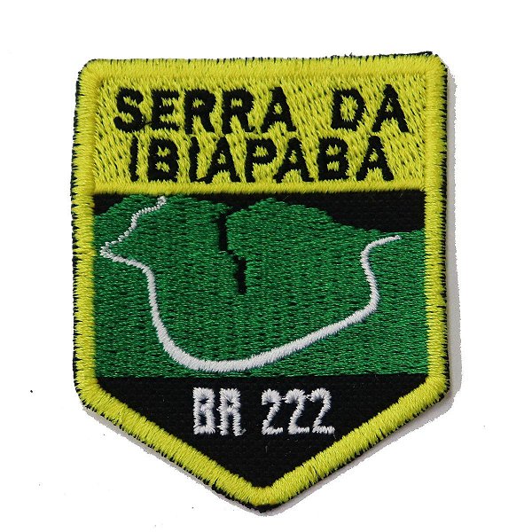 Patch Bordado Rota Serra do Ibirapuera - BR 222 6x6