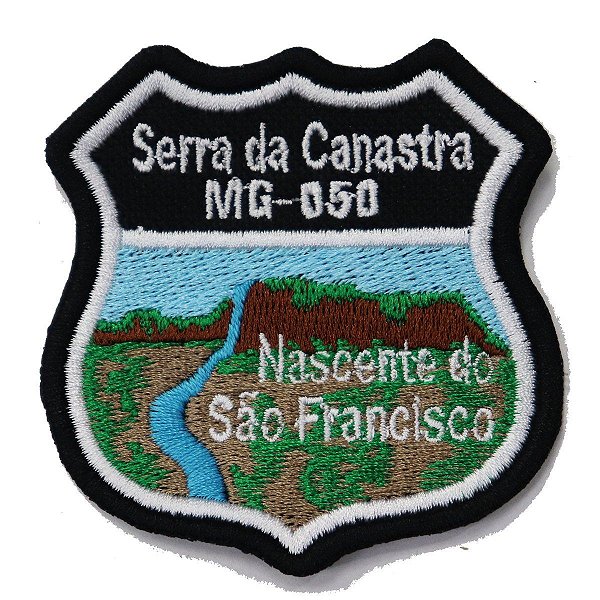 Patch Bordado Rota Serra da Canastra 7x6cm