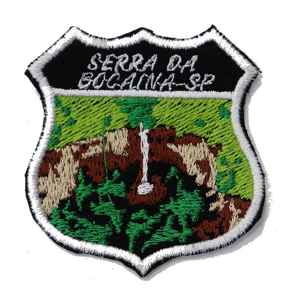 Patch Bordado Rota Serra da Bocaina - SP 6x5cm