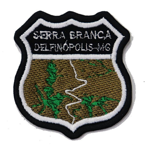 Patch Bordado Rota Serra Branca - MG 6x6cm