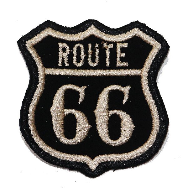 Patch Bordado Rota 66 6x6cm