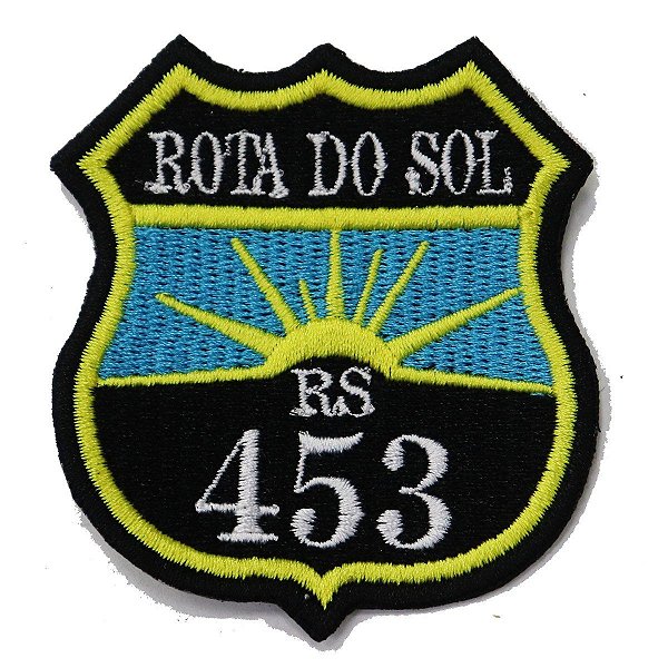 Patch Bordado Rota do Sol - RS 453 6x6cm